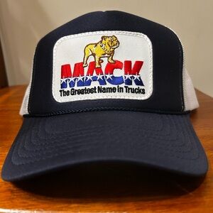 OTTO Navy and White Trucker Hat